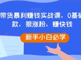 抖音带货图文玩法全拆解，一部手机轻松日赚200+