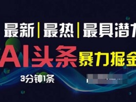 无脑搬砖头条号项目，日入700+的暴利玩法如何批量操作？