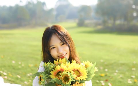 向阳而生向日葵 小清新 少女 养眼 漂亮 花 – YiTuYu艺图语