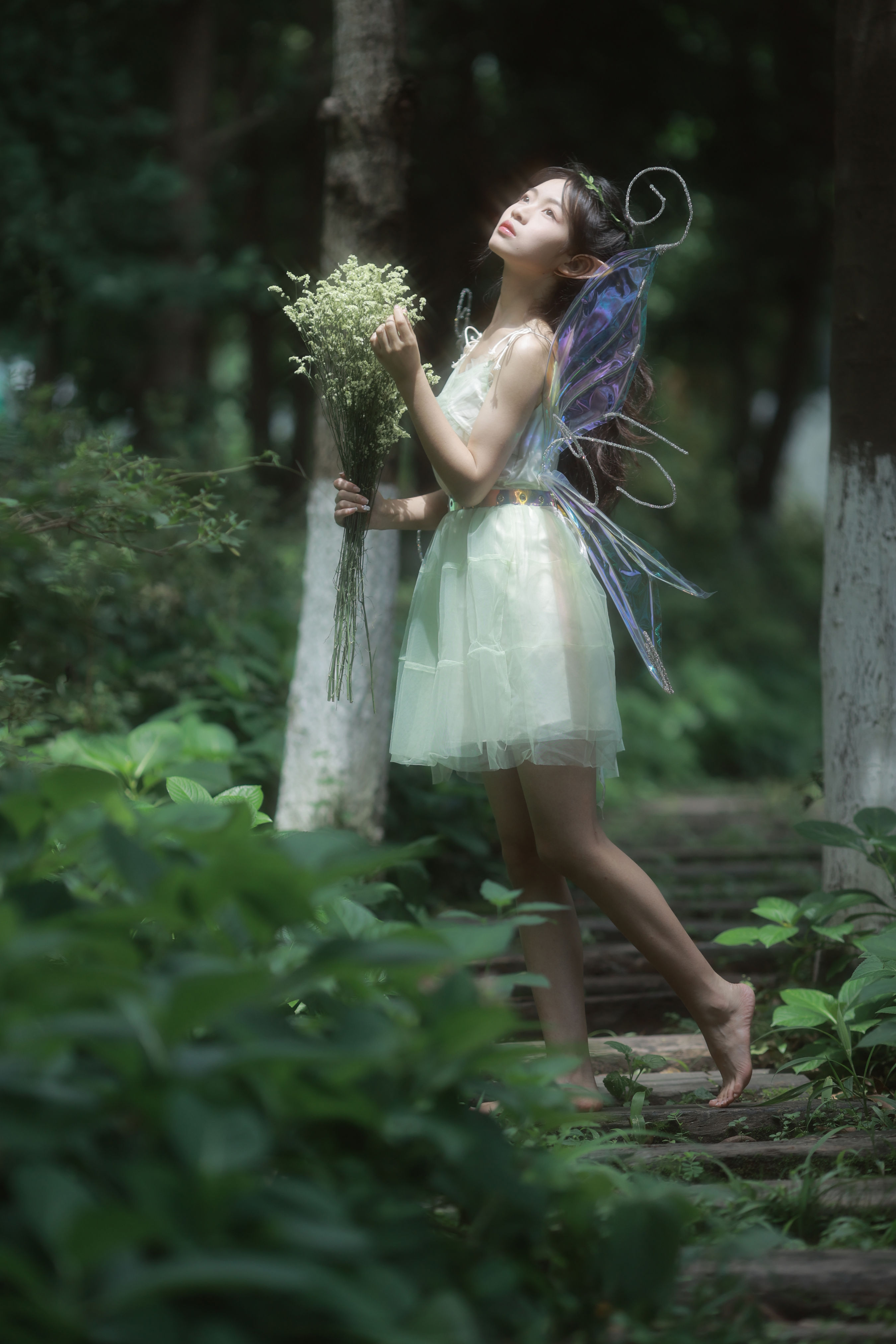 小精灵 精灵 写真集 少女 小清新 优美 绿色