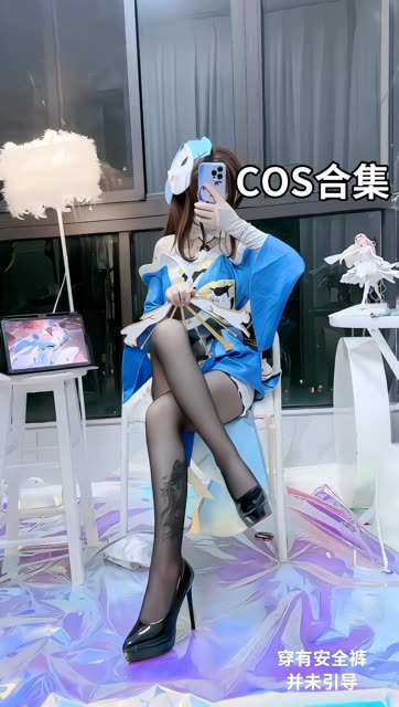 G44不会受伤cos胜利女神，妮姬猫咪女神性感可爱