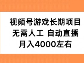 视频号无人直播CPA项目怎么玩，低成本高收益的运营秘诀