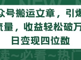 公众号流量主项目能赚钱吗，一天收入800+的真实案例解析