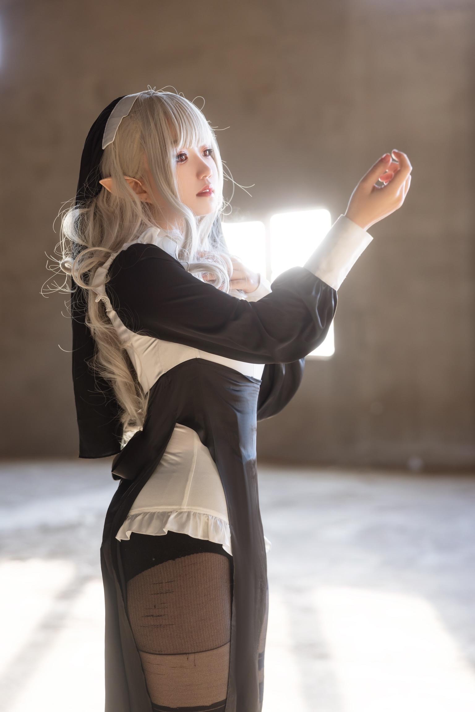 coser@Potato Godzilla 变身的黑暗魔法少女更摩登更性感，黑暗魔法少女cos照片