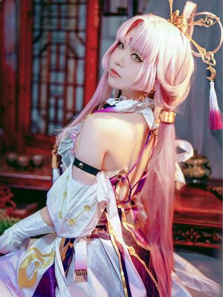 半半子cos《FGO》黑枪呆女仆，黑枪呆女仆cos高清美图合集