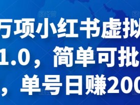 小红书学科资料项目靠谱吗，冷门暴利项目拆解