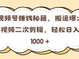 视频号分成计划赚钱难吗，真实操作案例解读分成玩法