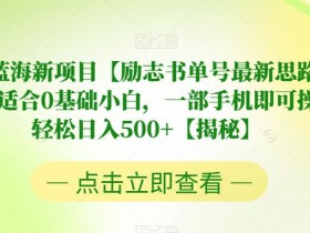 书单号项目如何拓展盈利方式，五种冷门玩法推荐