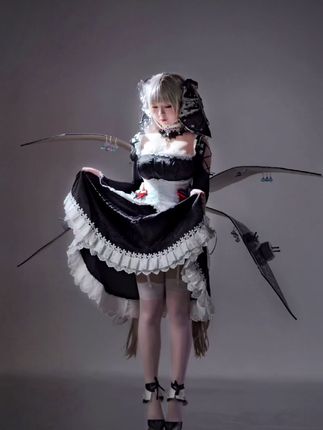 coser 半半子在《尼尔：机械纪元》中化身“洁白”的尤尔哈2B，尤尔哈2B高清cos图集