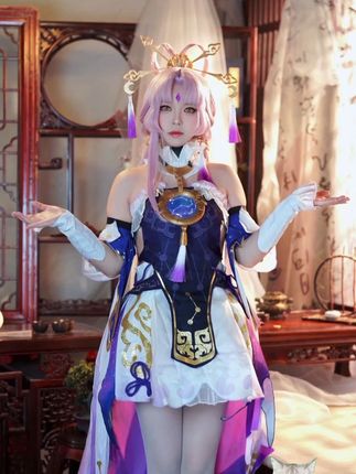 半半子cos《FGO》黑枪呆女仆，黑枪呆女仆cos高清美图合集