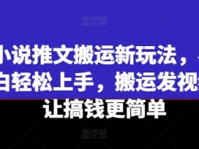 AI小说推文玩法揭秘，一部手机一天制作100+视频的技巧